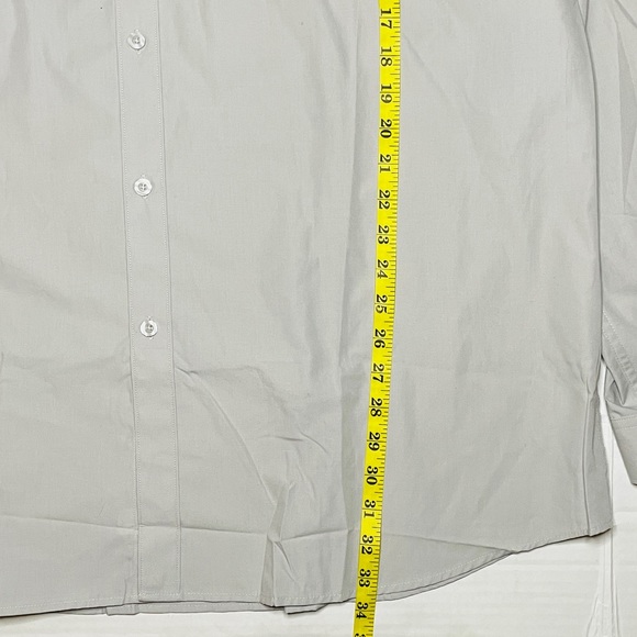 TESLA Shirt Mens 3XL Button Up Gray Embroidered Employee Workwear Long Sleeve - Picture 7 of 7